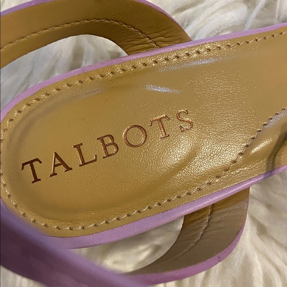 Talbots Lavender Strappy Heels size 5.5 BNWOT see all photos - Picture 4 of 8